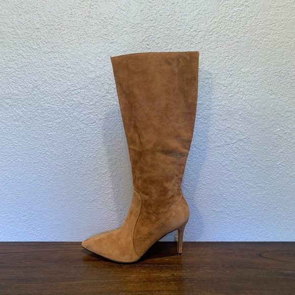Nine West knee high pointed toe heeled boots - Picture 2 of 8